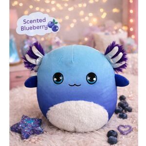 Squishmallow Mystery Squad Miss V Blue Axolotl Scented Plush 9”Collectible #J